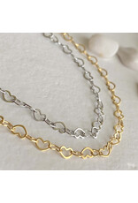 Pika & Bear Pika & Bear - "Love Bites" Tiny Heart Chain Necklace