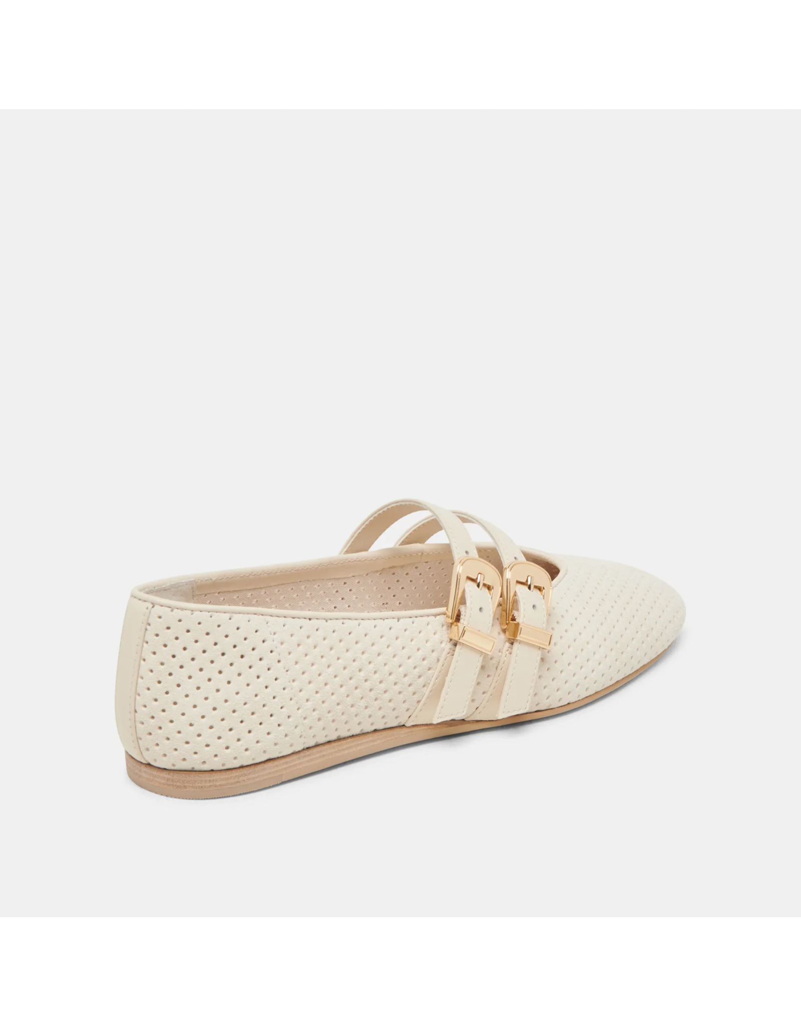 Dolce Vita Dolce Vita - Baylee Perforated Suede Flat (Bone)