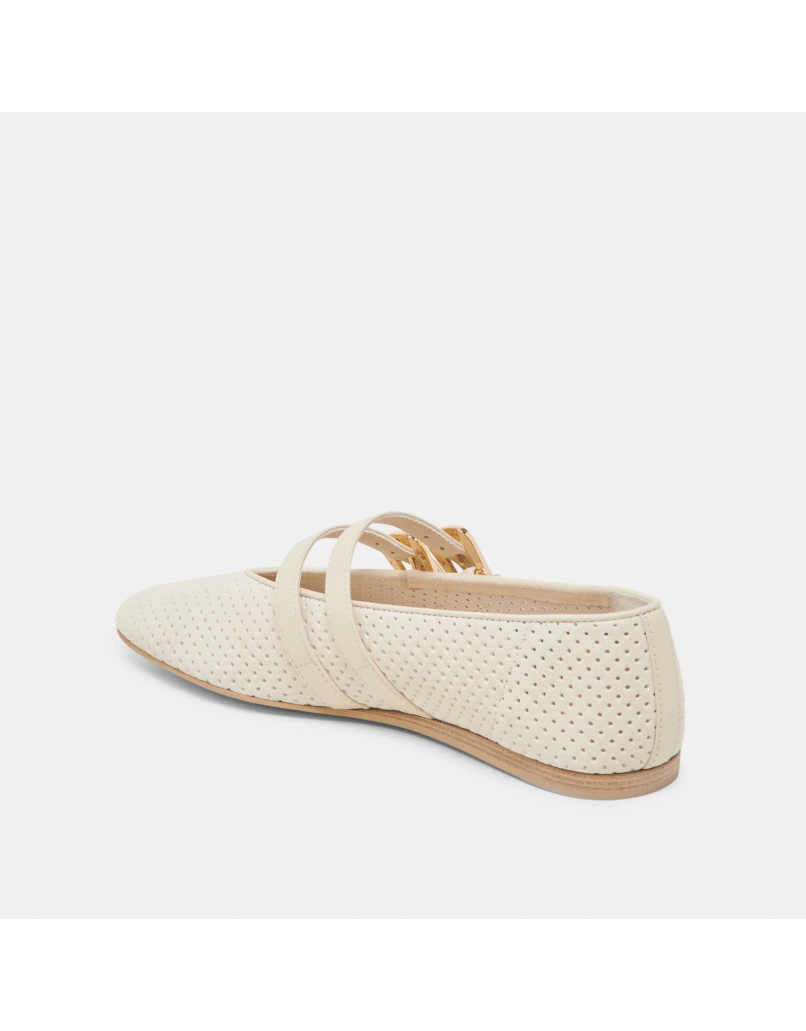 Dolce Vita Dolce Vita - Baylee Perforated Suede Flat (Bone)