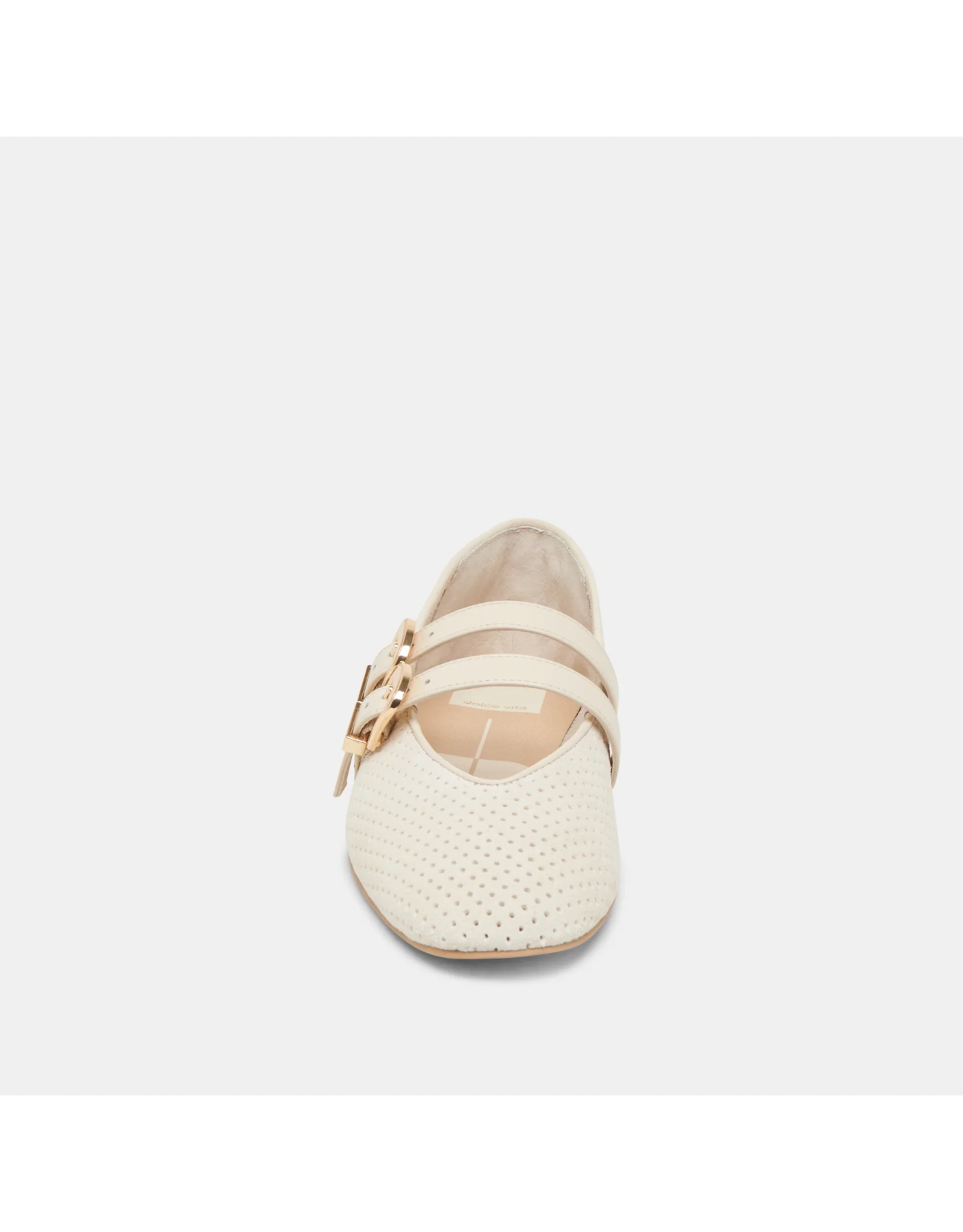 Dolce Vita Dolce Vita - Baylee Perforated Suede Flat (Bone)