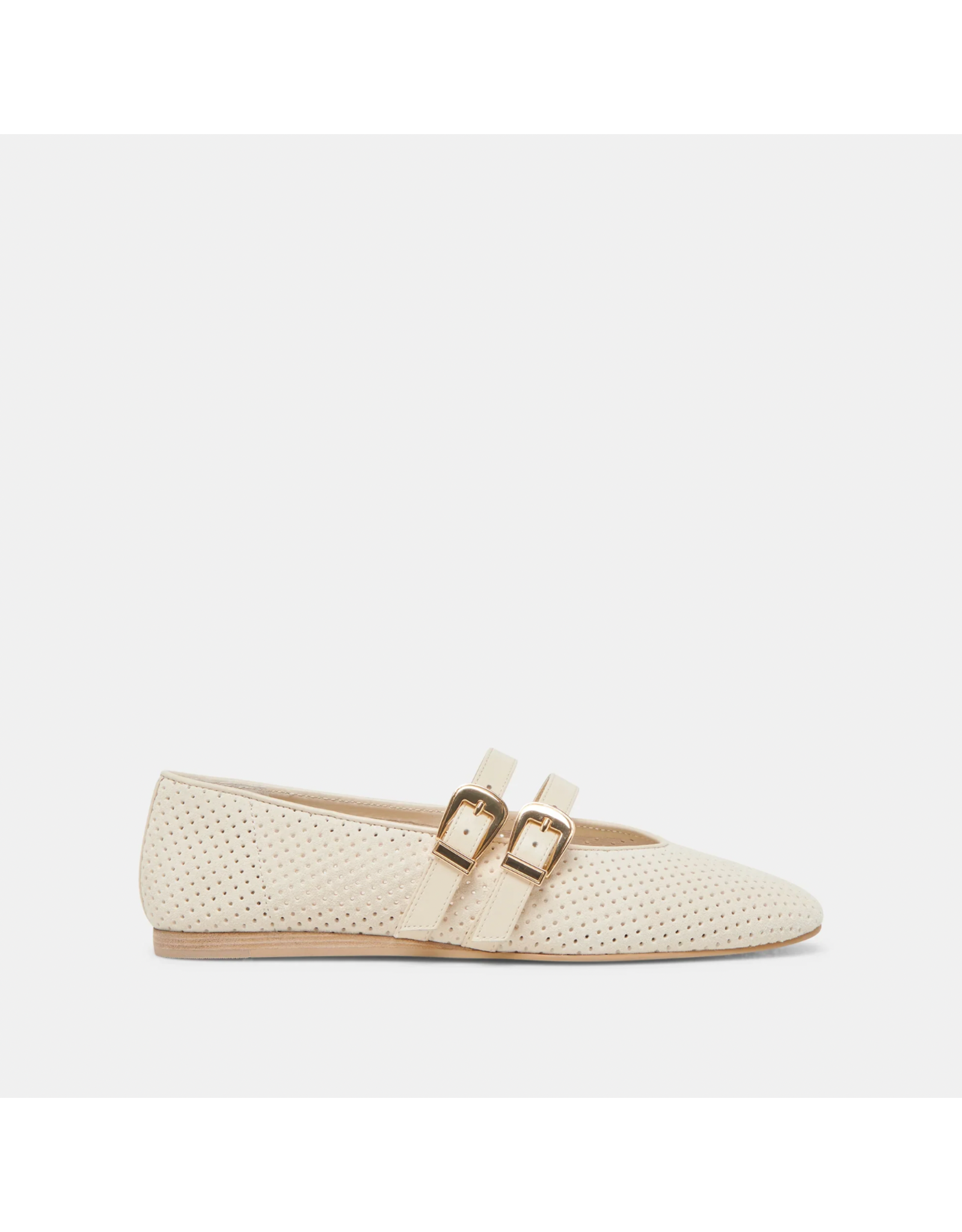 Dolce Vita Dolce Vita - Baylee Perforated Suede Flat (Bone)
