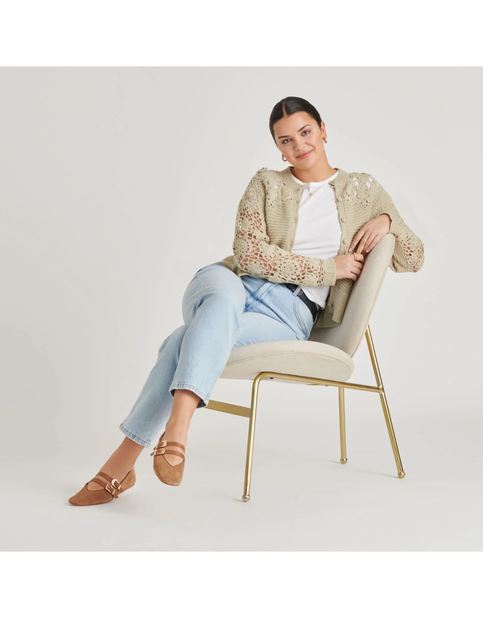 Dolce Vita Dolce Vita - Baylee Perforated Suede Flat (Pecan)