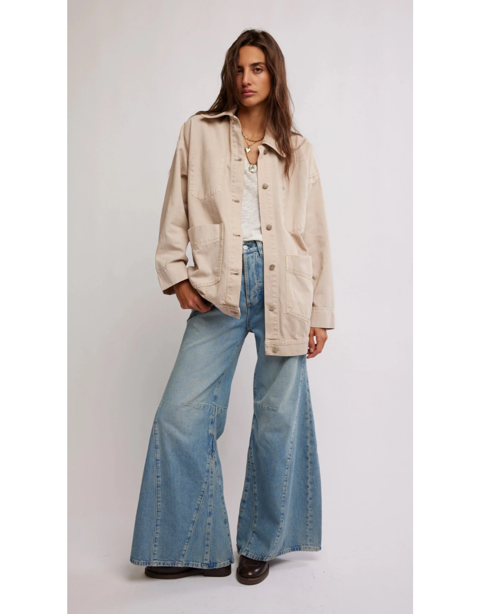 Free people Free People - Avery Denim Jacket (Softest Sand)