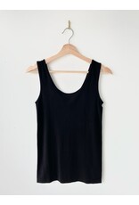 Orange Bamboo tank (black)