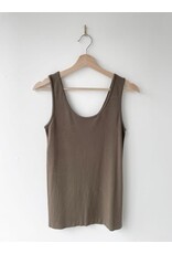 Orange Bamboo tank (olive)