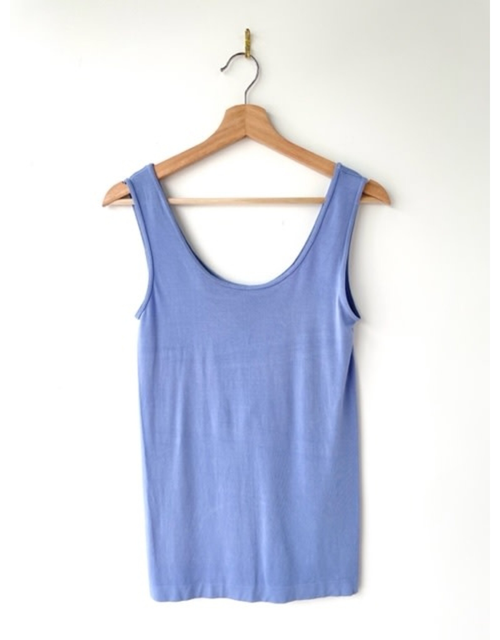 Orange Bamboo tank (periwinkle)