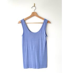 Orange Bamboo tank (periwinkle)