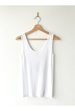 Orange Bamboo tank (white)