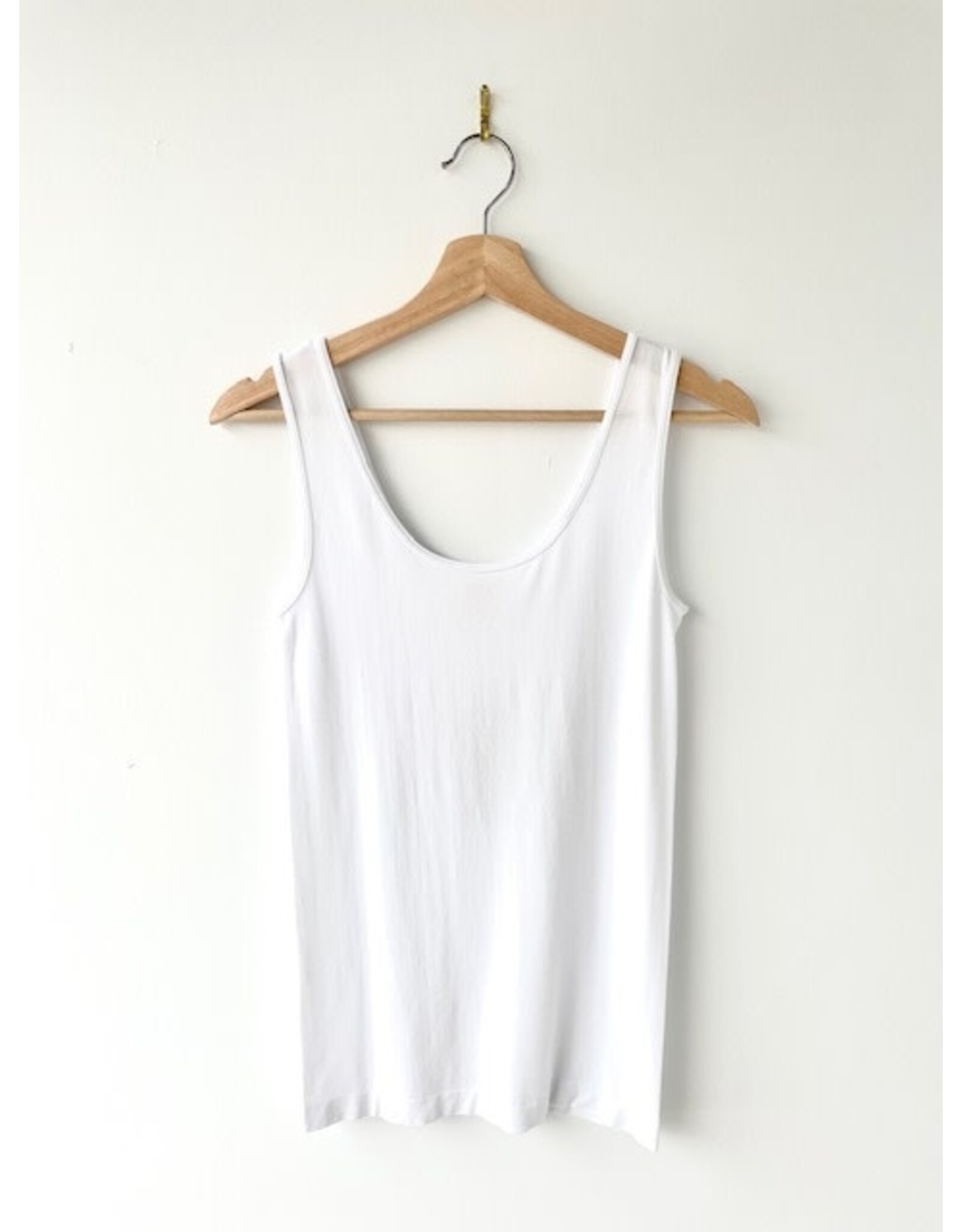 Orange Bamboo tank (white)