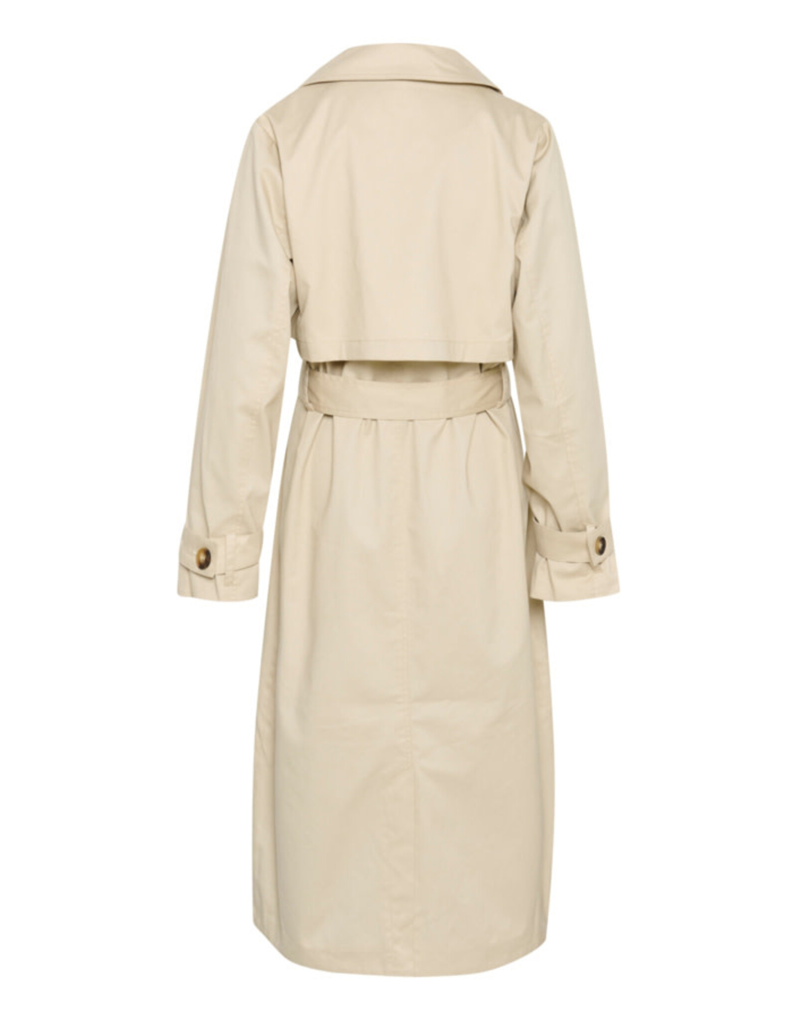 Kaffe Kaffe - Patricia Trench Coat (Feather Grey)
