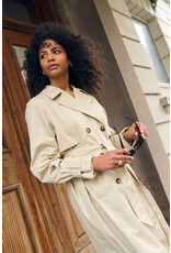 Kaffe Kaffe - Patricia Trench Coat (Feather Grey)