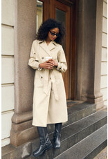 Kaffe Kaffe - Patricia Trench Coat (Feather Grey)