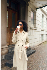 Kaffe Kaffe - Patricia Trench Coat (Feather Grey)