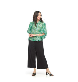 Papillon Papillon - Linen blend wide leg pants (Black)