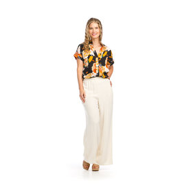 Papillon Papillon - Linen blend wide leg pants (Linen)
