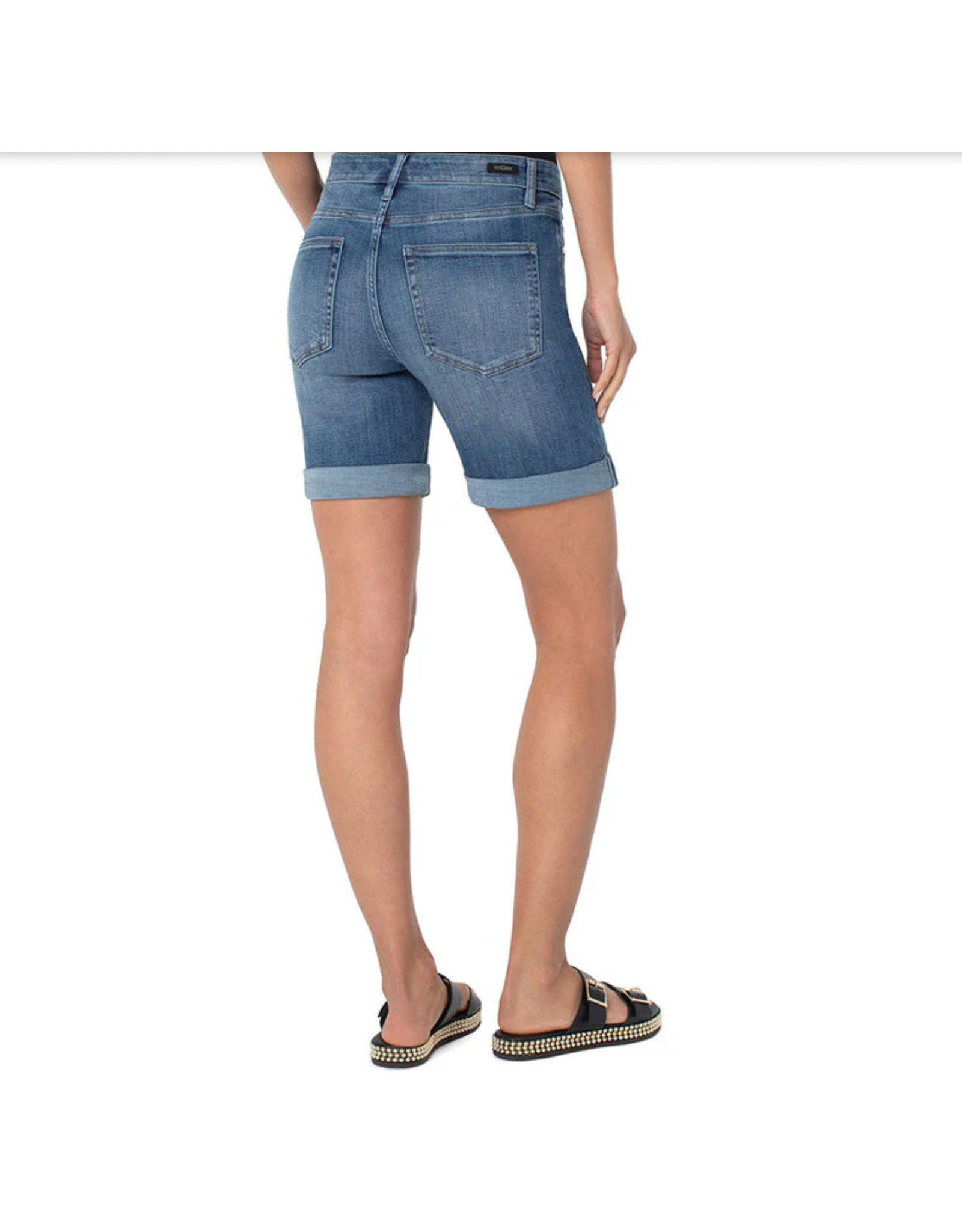 Liverpool Liverpool - Marley girlfriend short with roll cuff (Pactola)