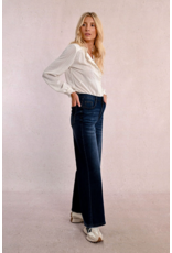 Molly Bracken Molly Bracken - High Waisted Wide leg jeans (Denim Dark Blue)