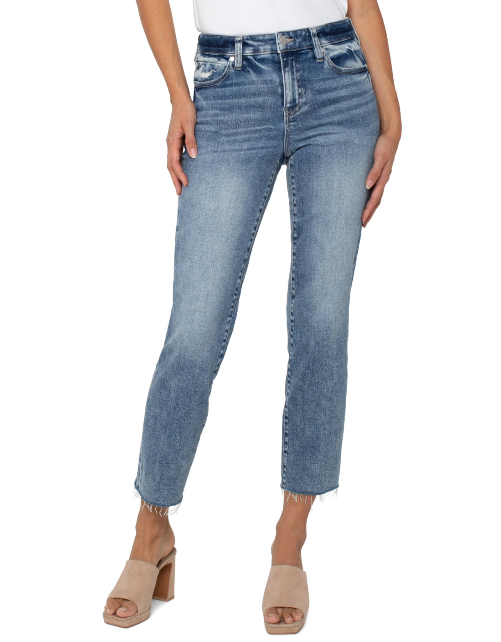 Liverpool Liverpool - Liv Hi-Rise Non Skinny with Cut Hem (Santa Anita)