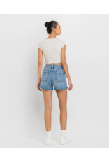 VERVET VERVET - Rebecca High Rise Cleancut Hem A Line Shorts (Inner Circle)
