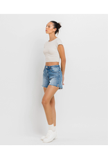 VERVET VERVET - Rebecca High Rise Cleancut Hem A Line Shorts (Inner Circle)