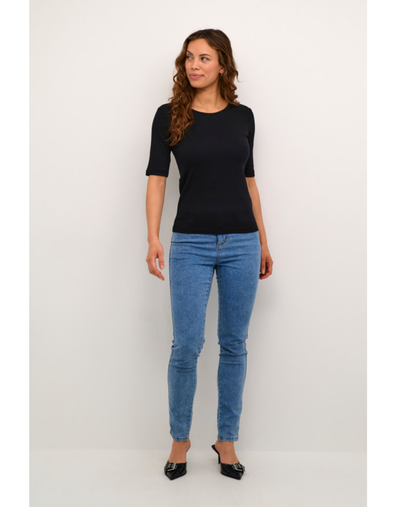 Kaffe Kaffe - Carna T Shirt (Black Deep)