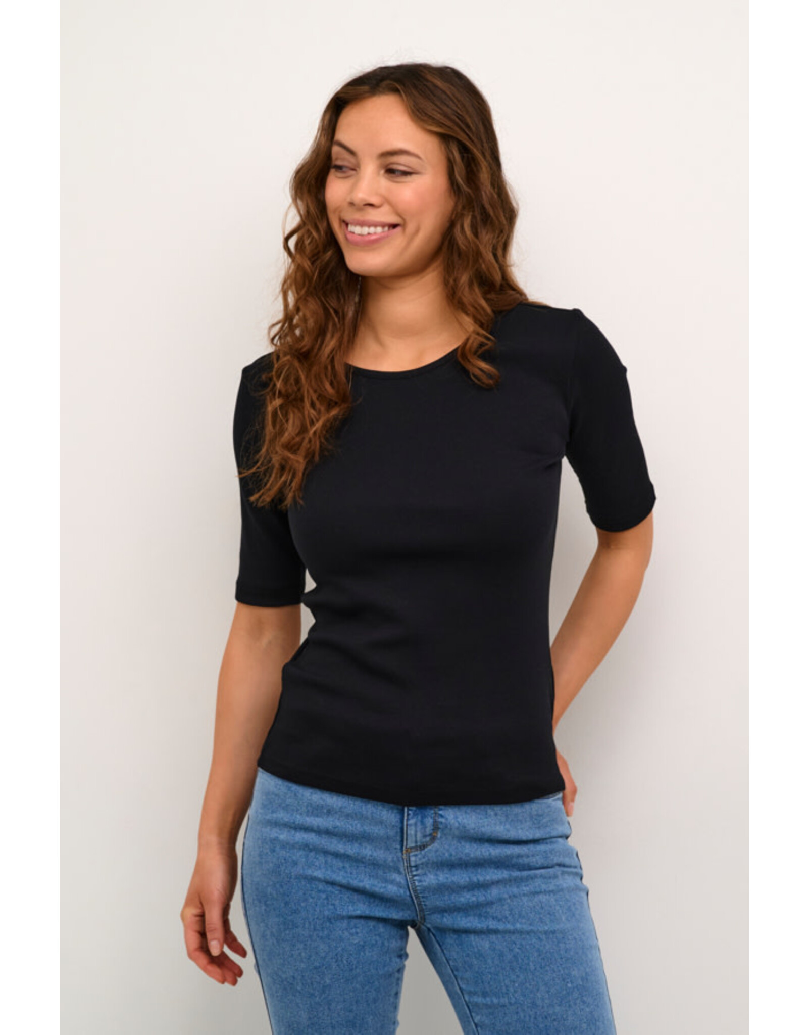 Kaffe Kaffe - Carna T Shirt (Black Deep)