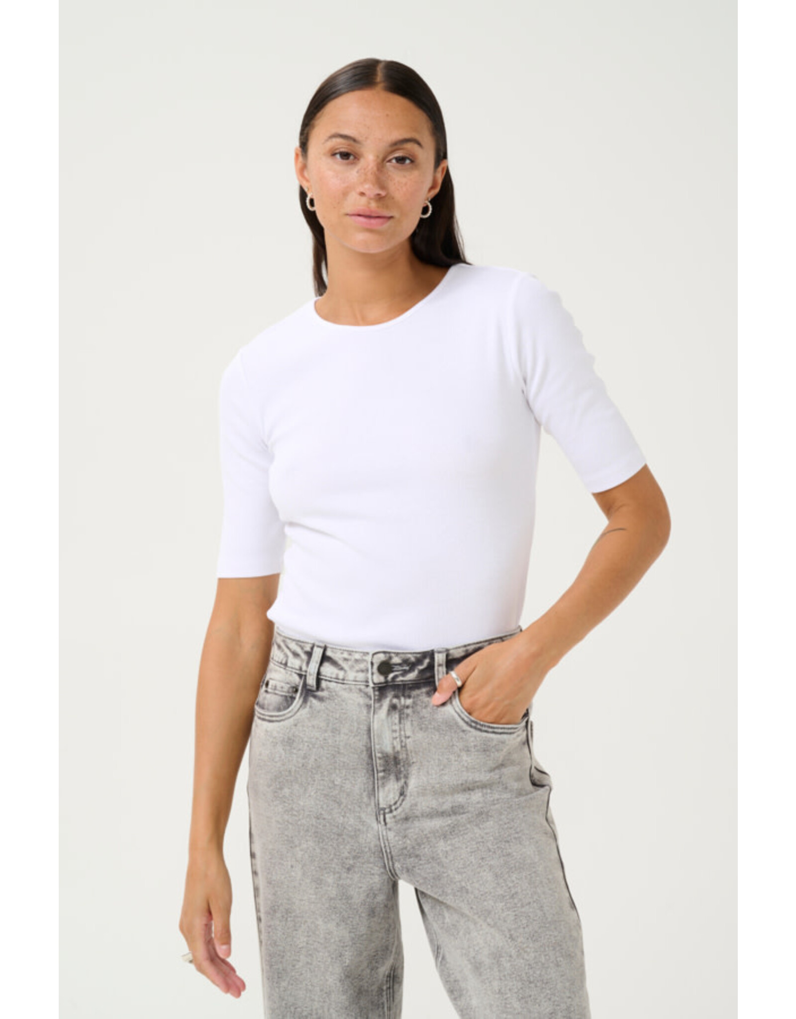 Kaffe Kaffe - Carna T Shirt (Optical White)