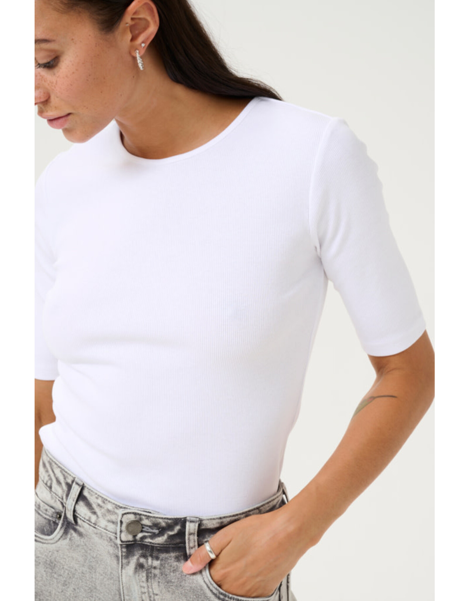 Kaffe Kaffe - Carna T Shirt (Optical White)