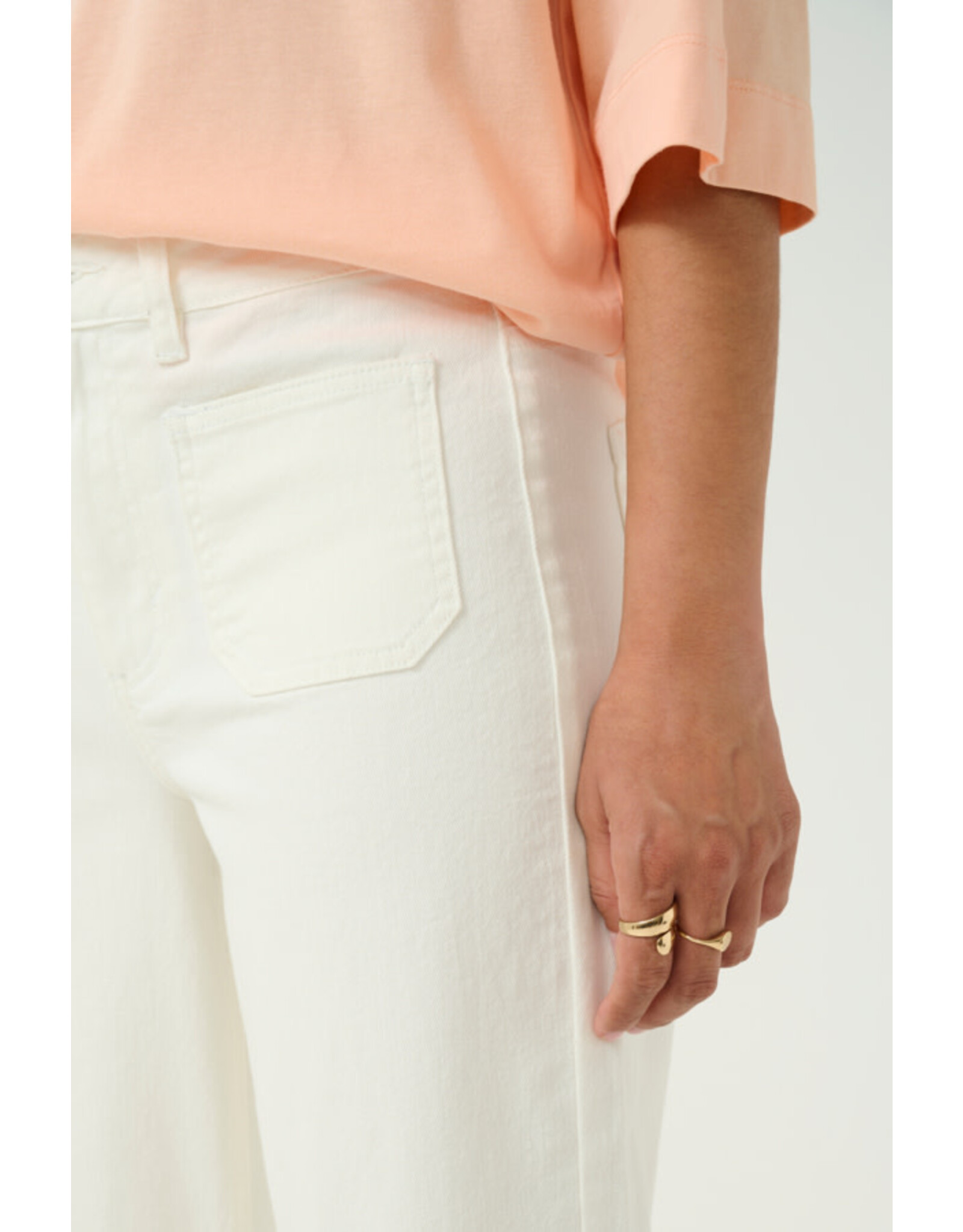 Kaffe Kaffe - Karla Twill Jean (Chalk)