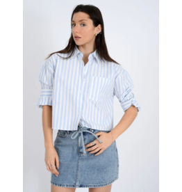 RD Style RD Style - Kerwin Crop Long Sleeve Shirt (Blue)