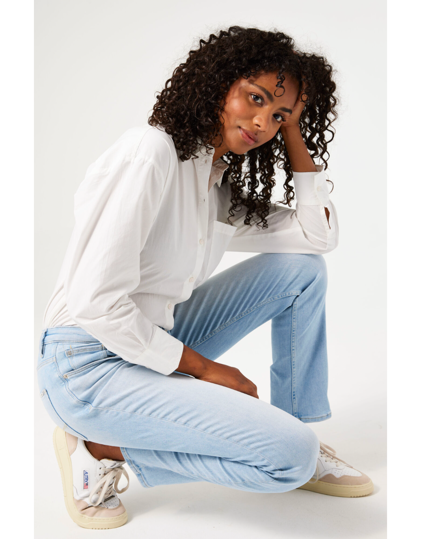 Garcia Garcia - Poplin Cotton Button Up (Off White)