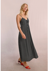 Molly Bracken Molly Bracken -  Polka Dot Maxi Dress (Black)