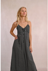 Molly Bracken Molly Bracken -  Polka Dot Maxi Dress (Black)