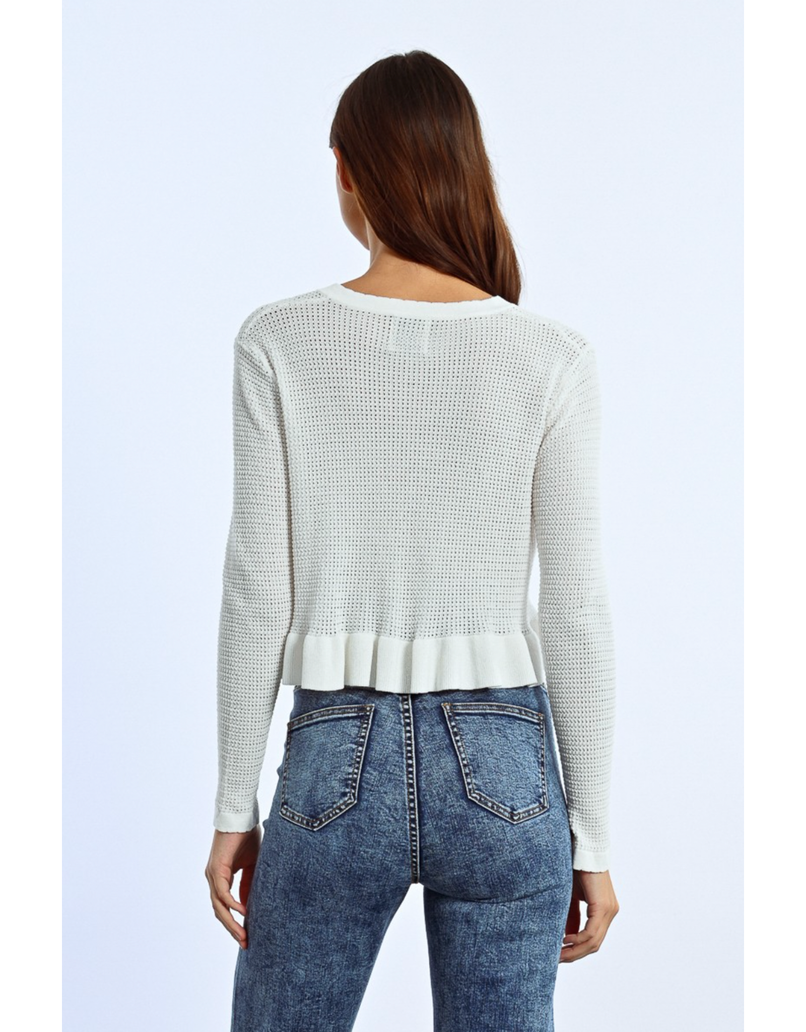 Molly Bracken Molly Bracken -  Open Cardigan (Off White)