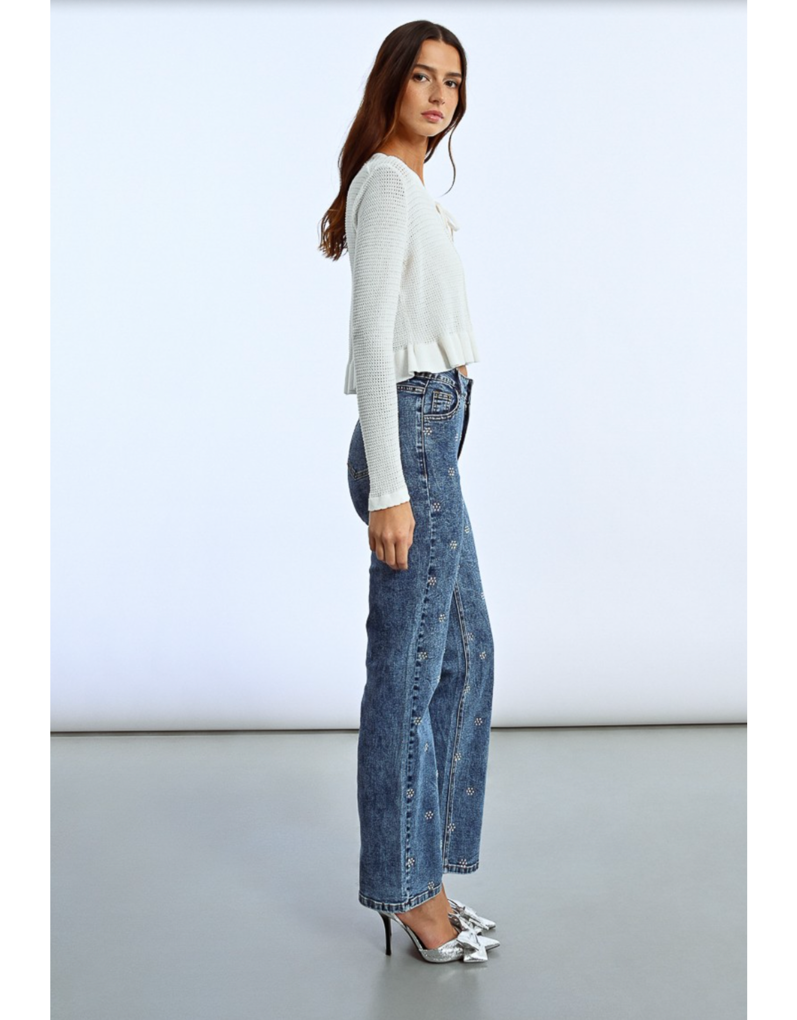 Molly Bracken Molly Bracken -  Open Cardigan (Off White)