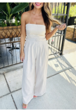 Sadie & Sage Sadie & Sage - Past Midnight Tube Jumpsuit (Cream)