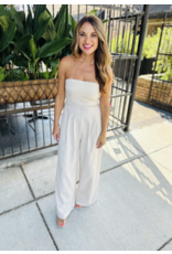 Sadie & Sage Sadie & Sage - Past Midnight Tube Jumpsuit (Cream)