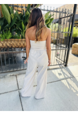 Sadie & Sage Sadie & Sage - Past Midnight Tube Jumpsuit (Cream)