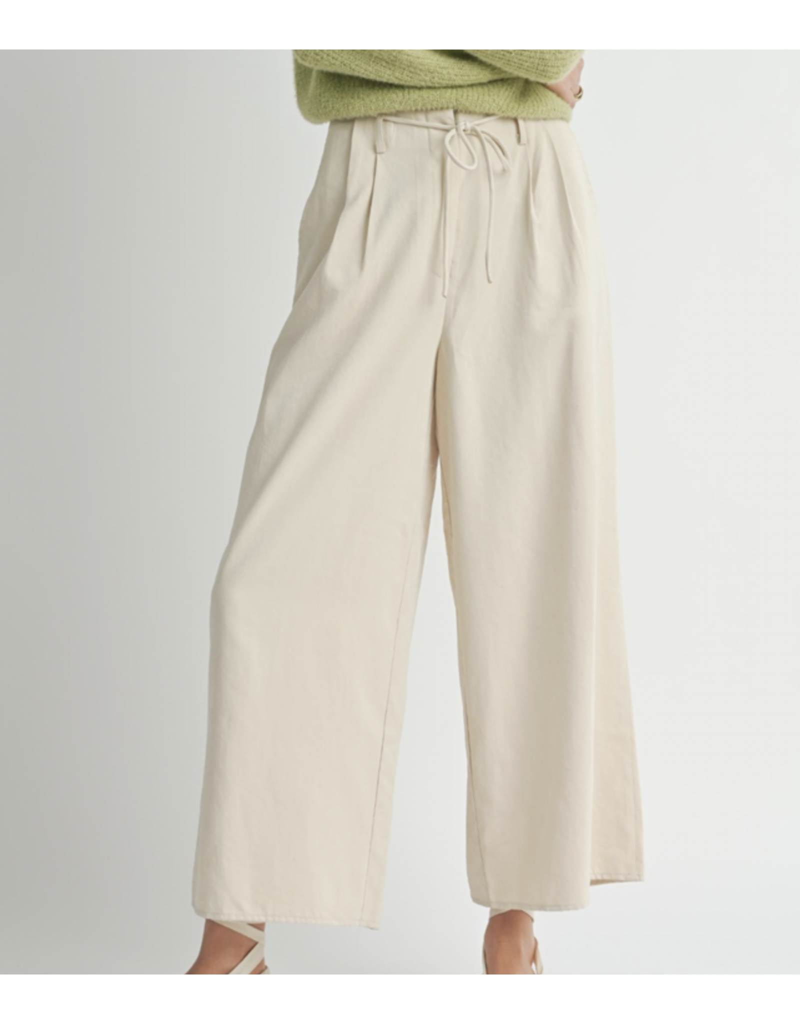 Sadie & Sage Sadie & Sage - Past Midnight Wide Leg Pants (Cream)