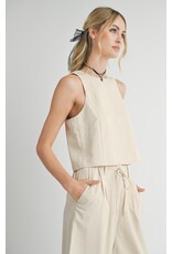 Sadie & Sage Sadie & Sage - Past Midnight Wide Leg Pants (Cream)