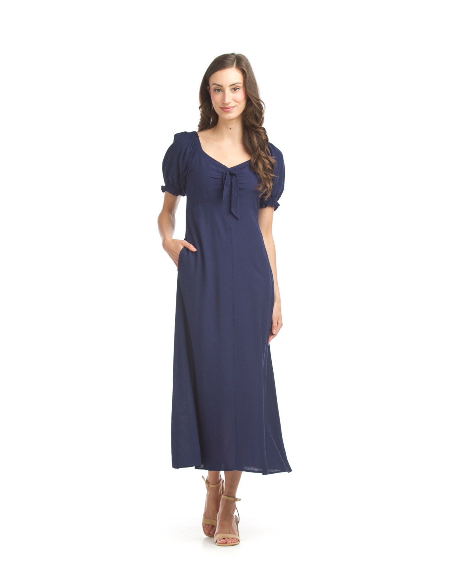 Papillon Papillon - Off the Shoulder Midi Dress (Navy)