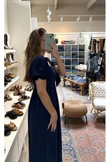 Papillon Papillon - Off the Shoulder Midi Dress (Navy)