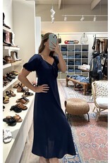 Papillon Papillon - Off the Shoulder Midi Dress (Navy)