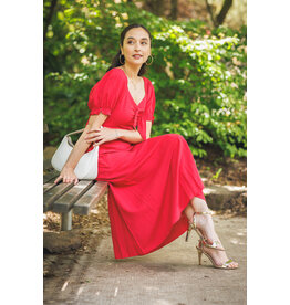 Papillon Papillon - Off the Shoulder Midi Dress (Red)