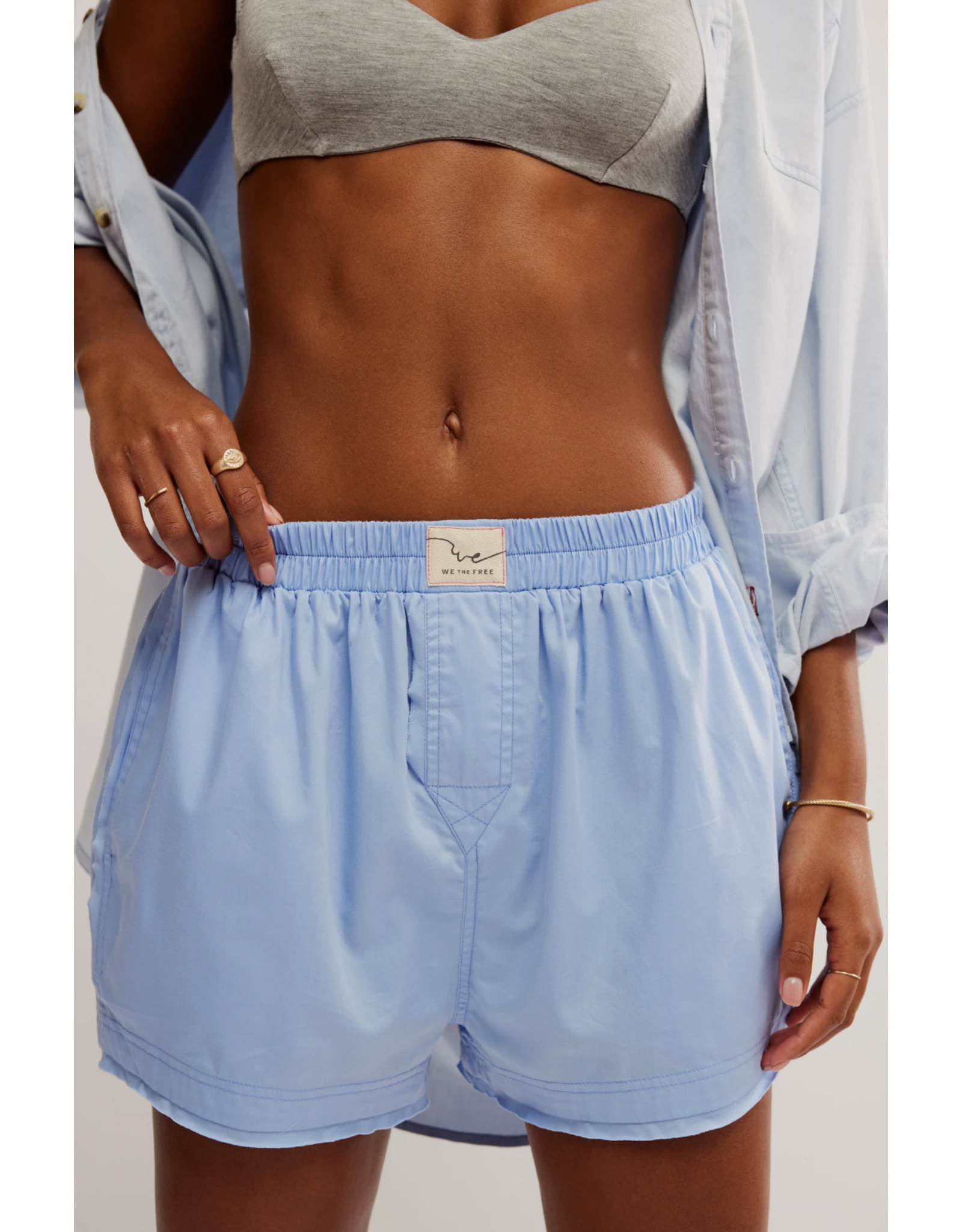Free people Free People - Day To Day Solid Boxer (Placid Blue)
