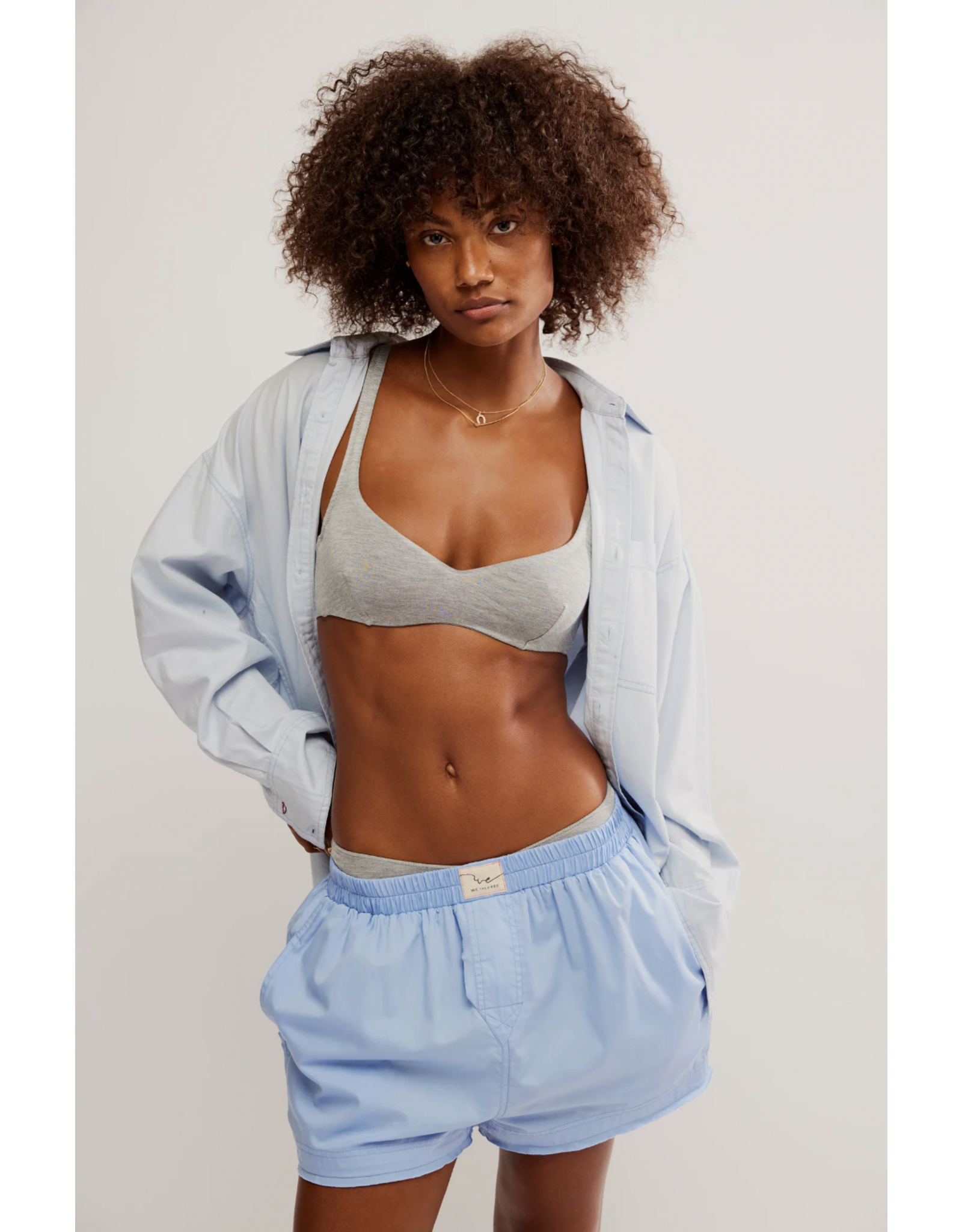 Free people Free People - Day To Day Solid Boxer (Placid Blue)