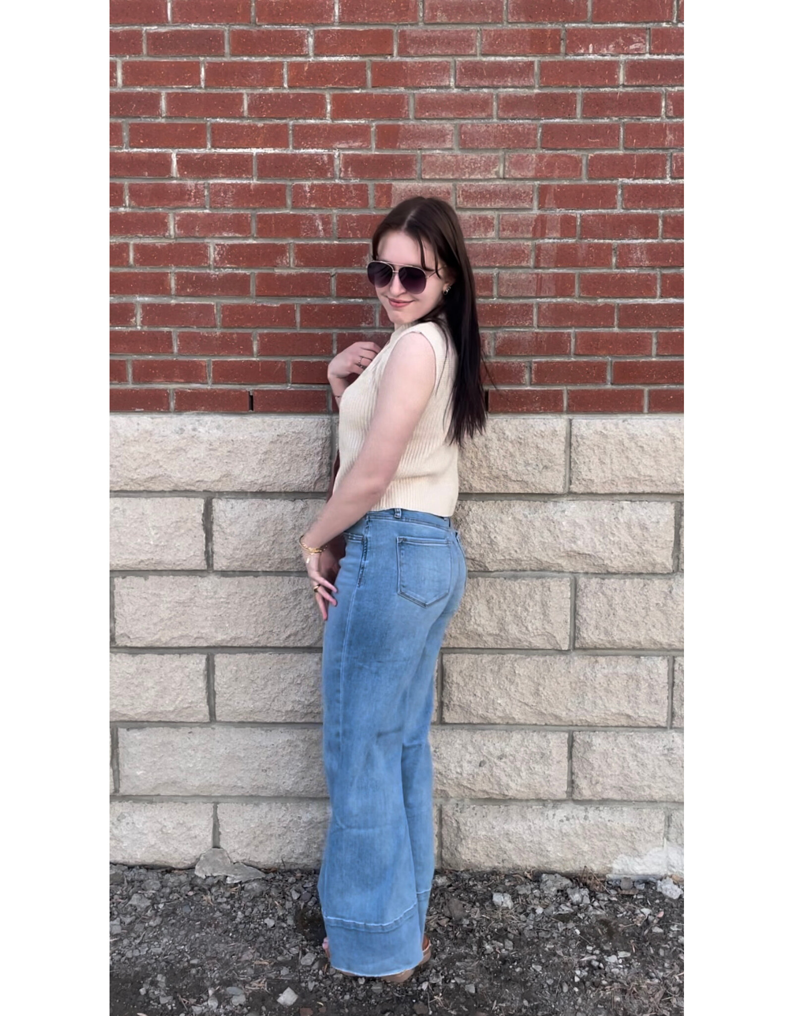 VERVET VERVET - Olivia High Wide Leg Jeans (Legitimate)