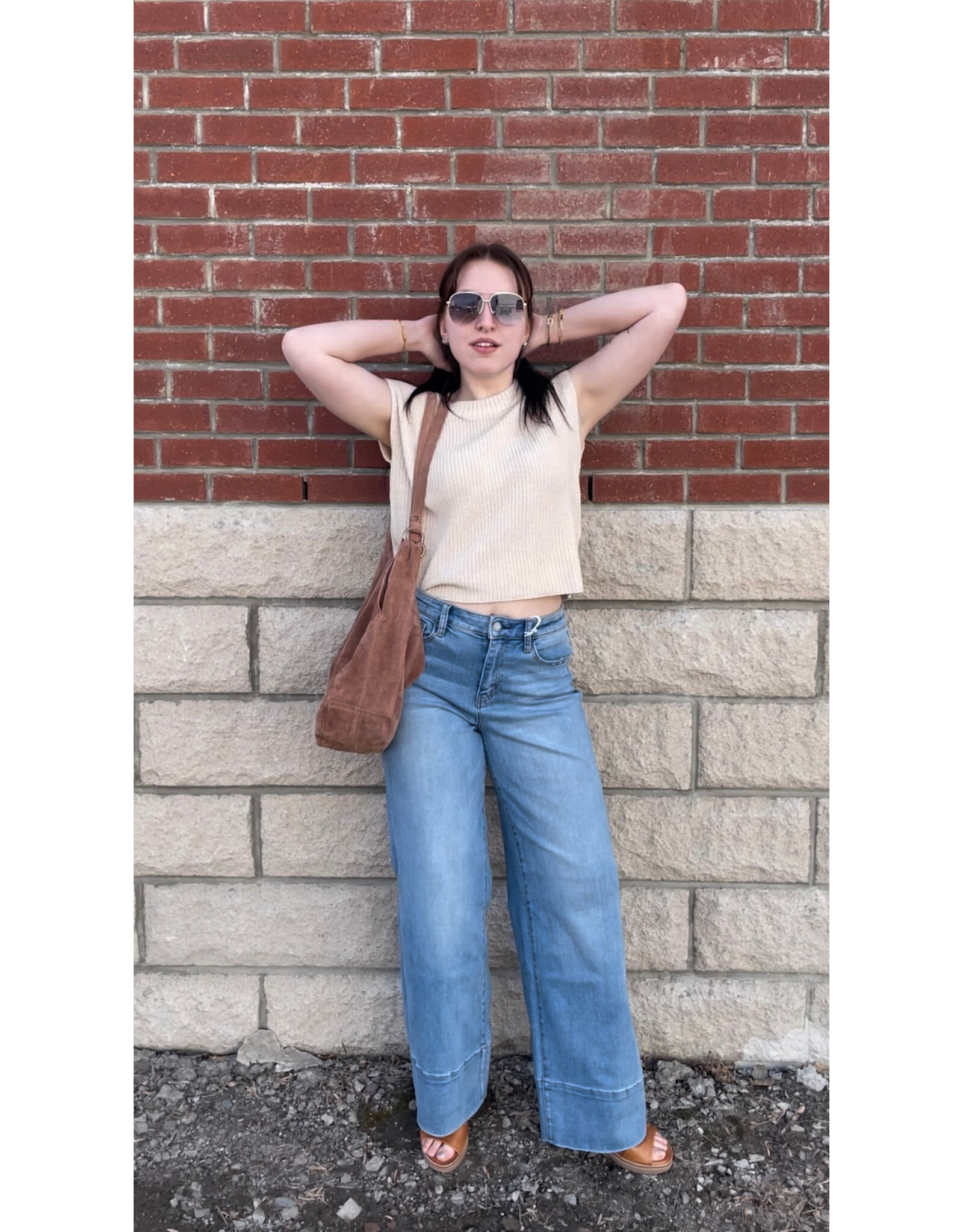 VERVET VERVET - Olivia High Wide Leg Jeans (Legitimate)