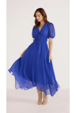 Mink Pink Mink Pink - Lily Hanky Hem Midi Dress (Sapphire)