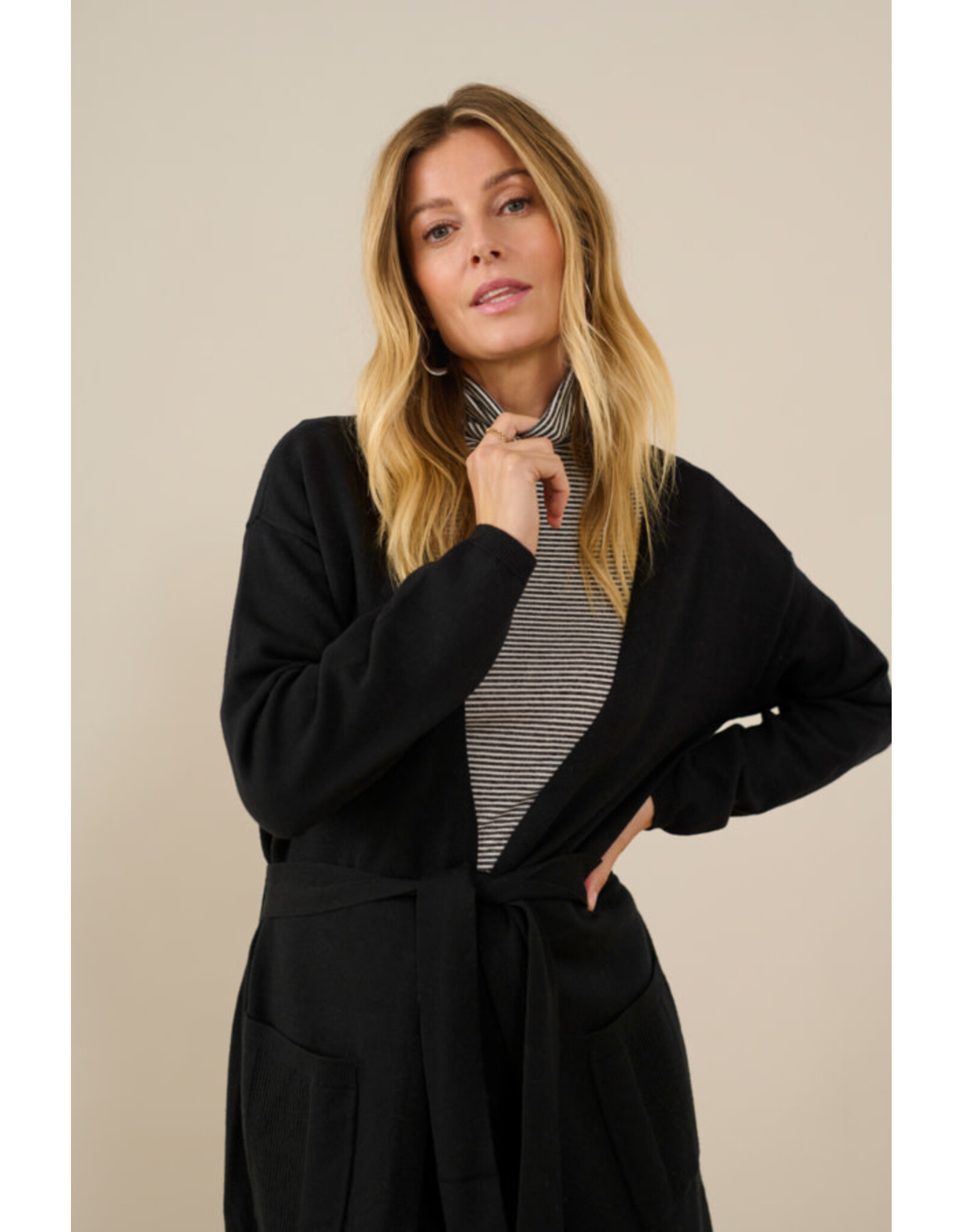 Cream Cream - Amma Striped Turtleneck